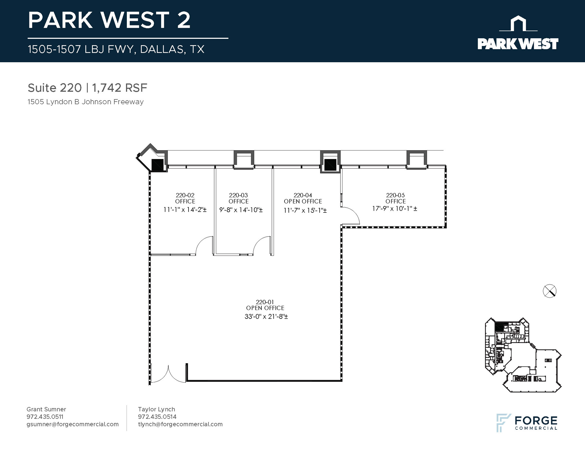 1501-1507 Lyndon B Johnson Fwy, Dallas, TX for lease Floor Plan- Image 1 of 2