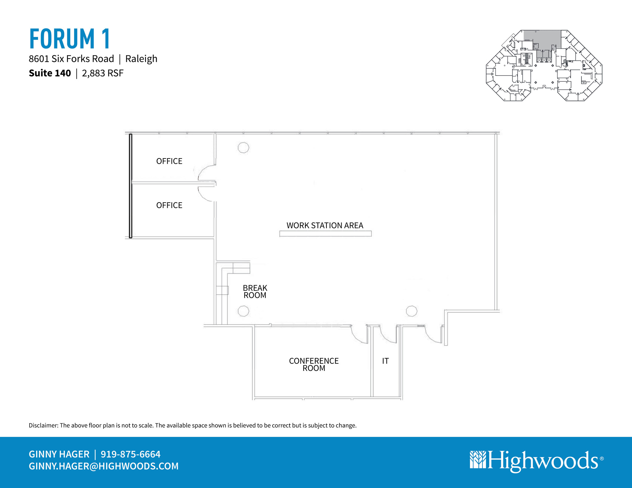 8601 Six Forks Rd, Raleigh, NC for lease Floor Plan- Image 1 of 1