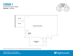 8601 Six Forks Rd, Raleigh, NC for lease Floor Plan- Image 1 of 1