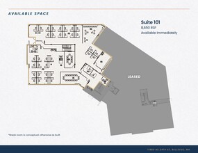 11980 NE 24th St, Bellevue, WA à louer Plan d  tage- Image 1 de 1