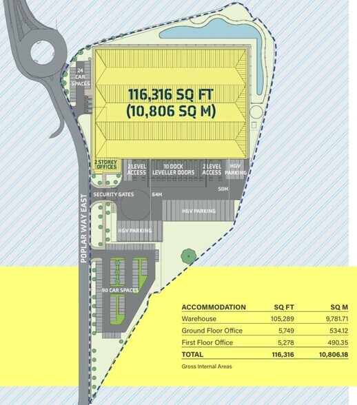 9 Poplar Way E, Avonmouth à louer - Plan de site - Image 3 de 10