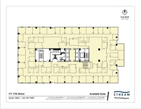 171 17th St NW, Atlanta, GA à louer Plan de site- Image 1 de 1