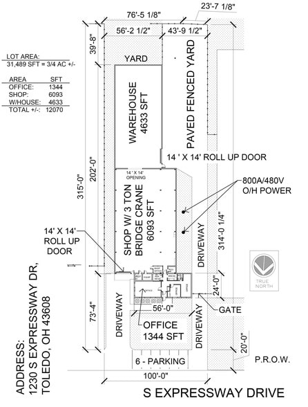 1230 S Expressway Dr, Toledo, OH for lease - Site Plan - Image 2 of 3