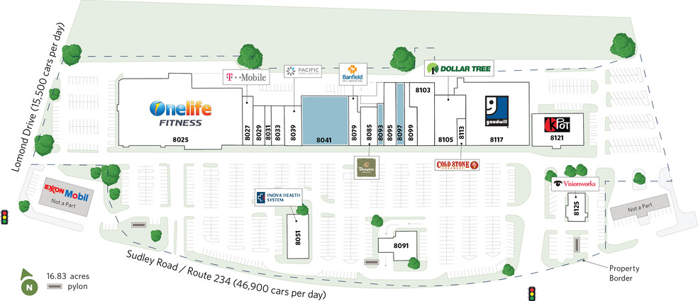 8025-8125 Sudley Rd, Manassas, VA for lease - Site Plan - Image 3 of 21