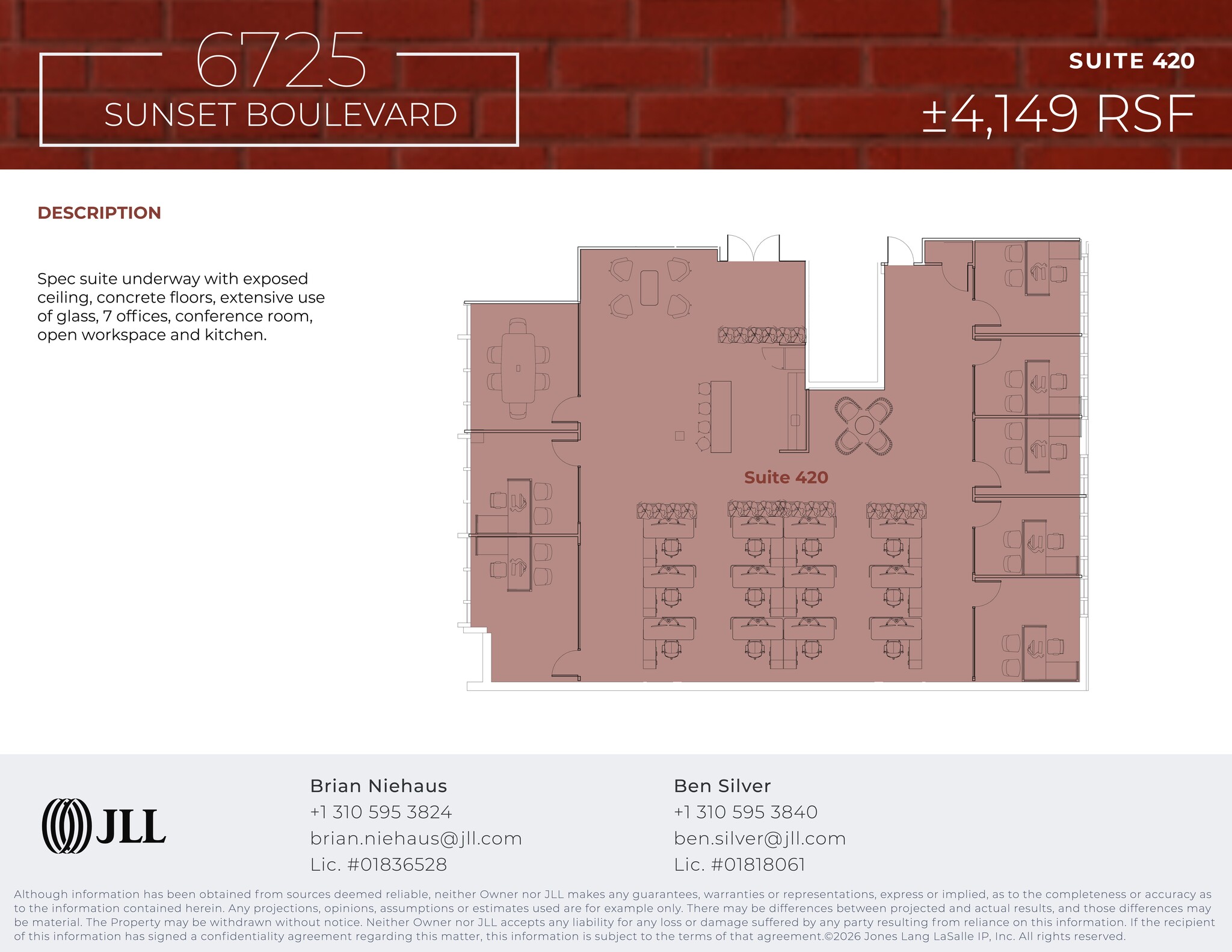 6725 W Sunset Blvd, Los Angeles, CA à louer Plan de site- Image 1 de 1