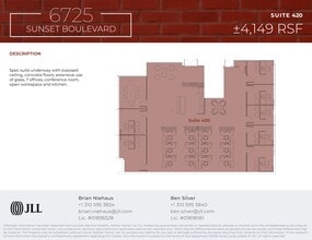 6725 W Sunset Blvd, Los Angeles, CA à louer Plan de site- Image 1 de 1
