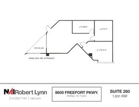 8600 Freeport Pky, Irving, TX à louer Plan d’étage- Image 1 de 1