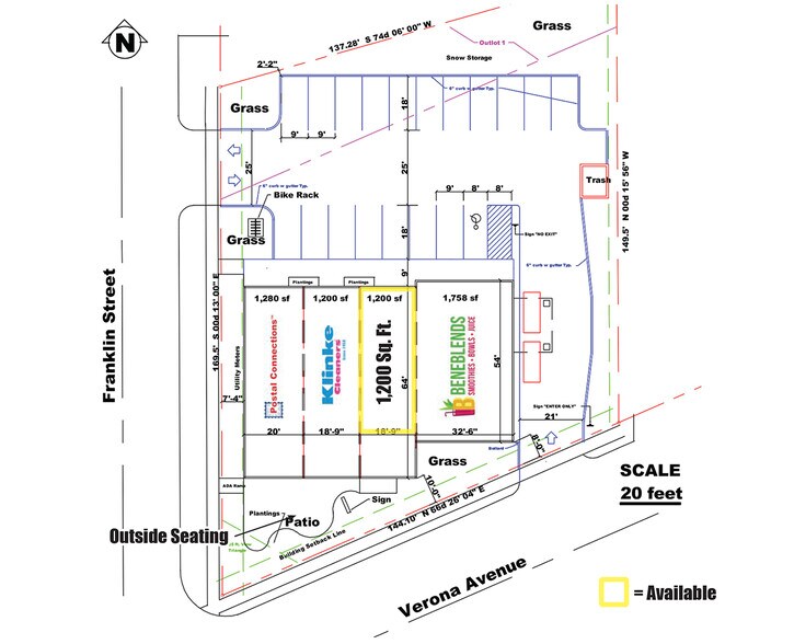 200-208 E Verona Ave, Verona, WI à louer - Photo du bâtiment - Image 2 de 3