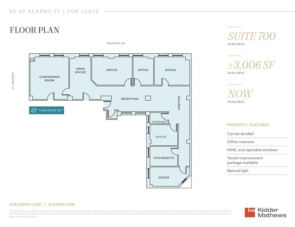 45-47 Kearny St, San Francisco, CA for lease Floor Plan- Image 1 of 1
