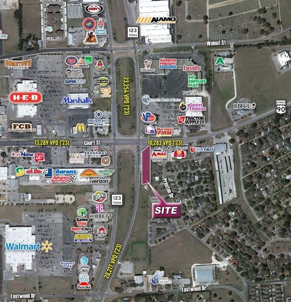 101 S Highway 123 Byp, Seguin, TX for sale - Aerial - Image 2 of 3