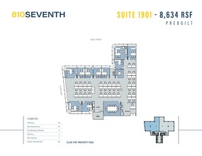 810 Seventh Ave, New York, NY à louer Plan d  tage- Image 1 de 1