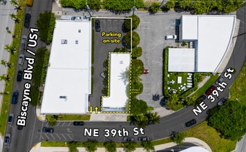 286 NE 39th St, Miami, FL - Aerial map view