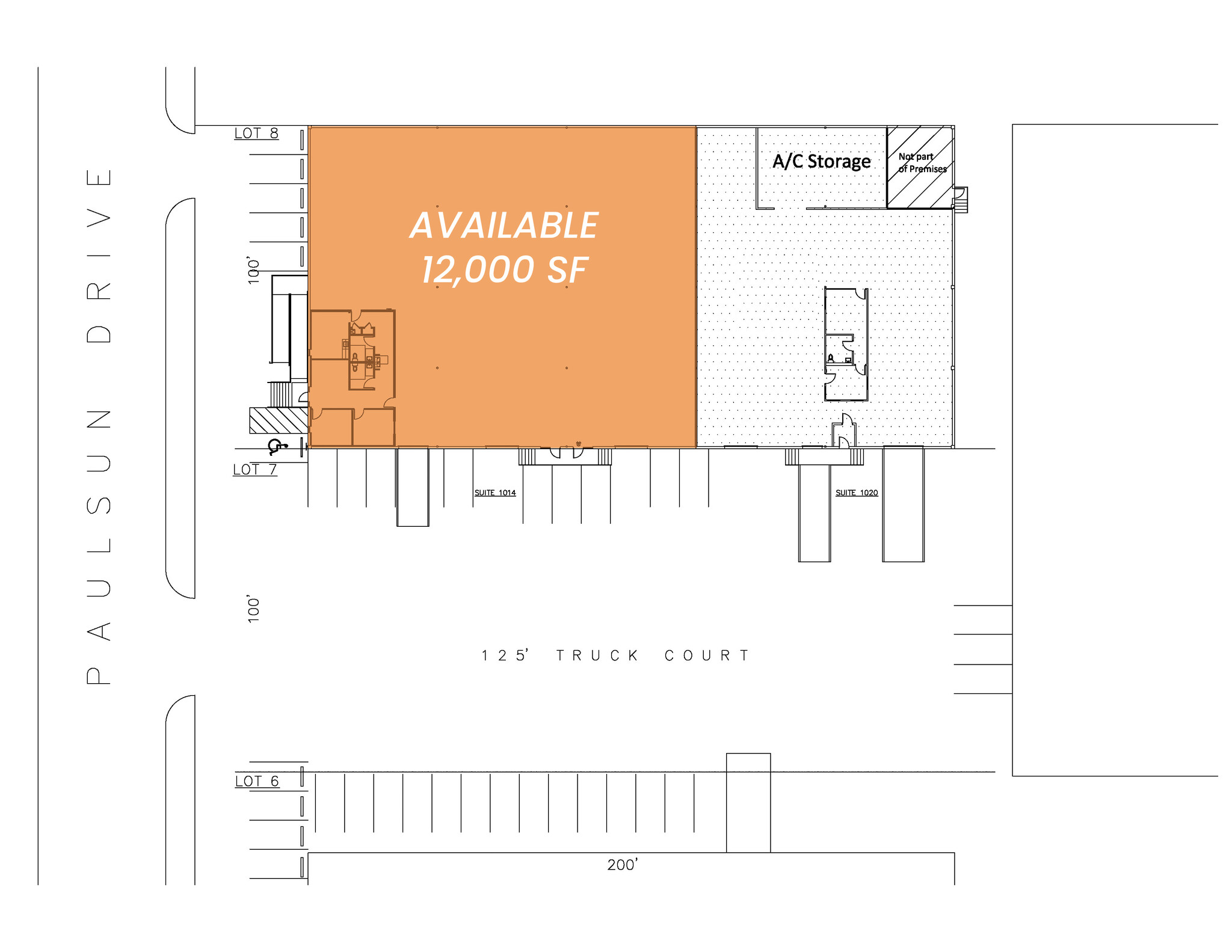 1014-1020 Paulsun St, San Antonio, TX à louer Plan d  tage- Image 1 de 1