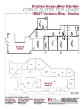 16027 Ventura Blvd, Encino, CA à louer Plan d’étage- Image 1 de 1