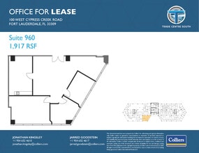 100 W Cypress Creek Rd, Fort Lauderdale, FL à louer Plan d’étage- Image 1 de 1