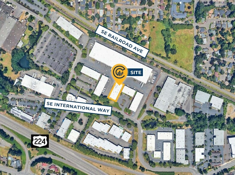 5497 SE International Way, Milwaukie, OR for lease - Aerial - Image 2 of 5