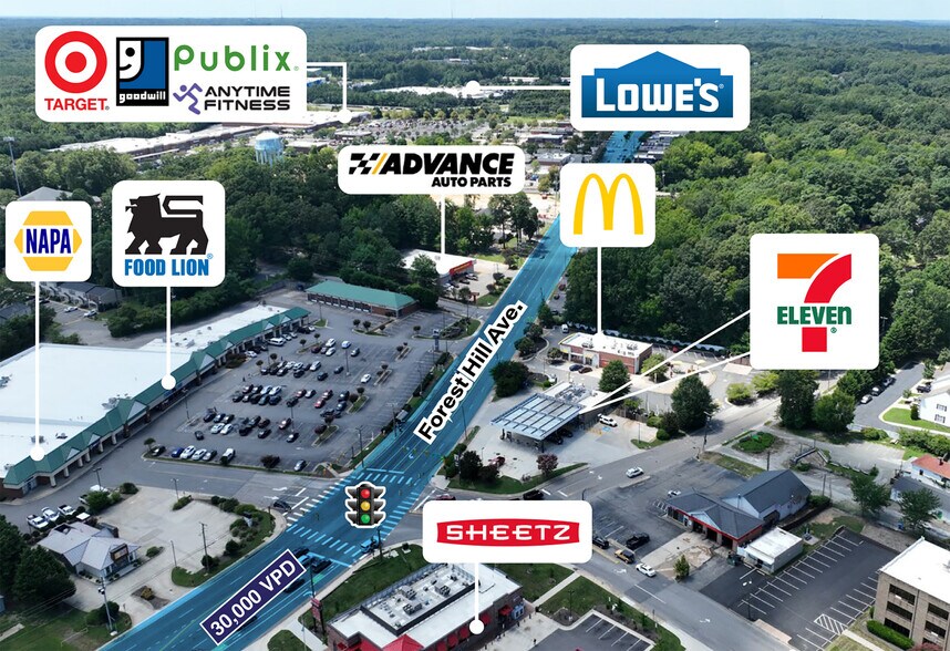 6824 Forest Hill Ave, Richmond, VA à vendre - Photo du bâtiment - Image 2 de 3