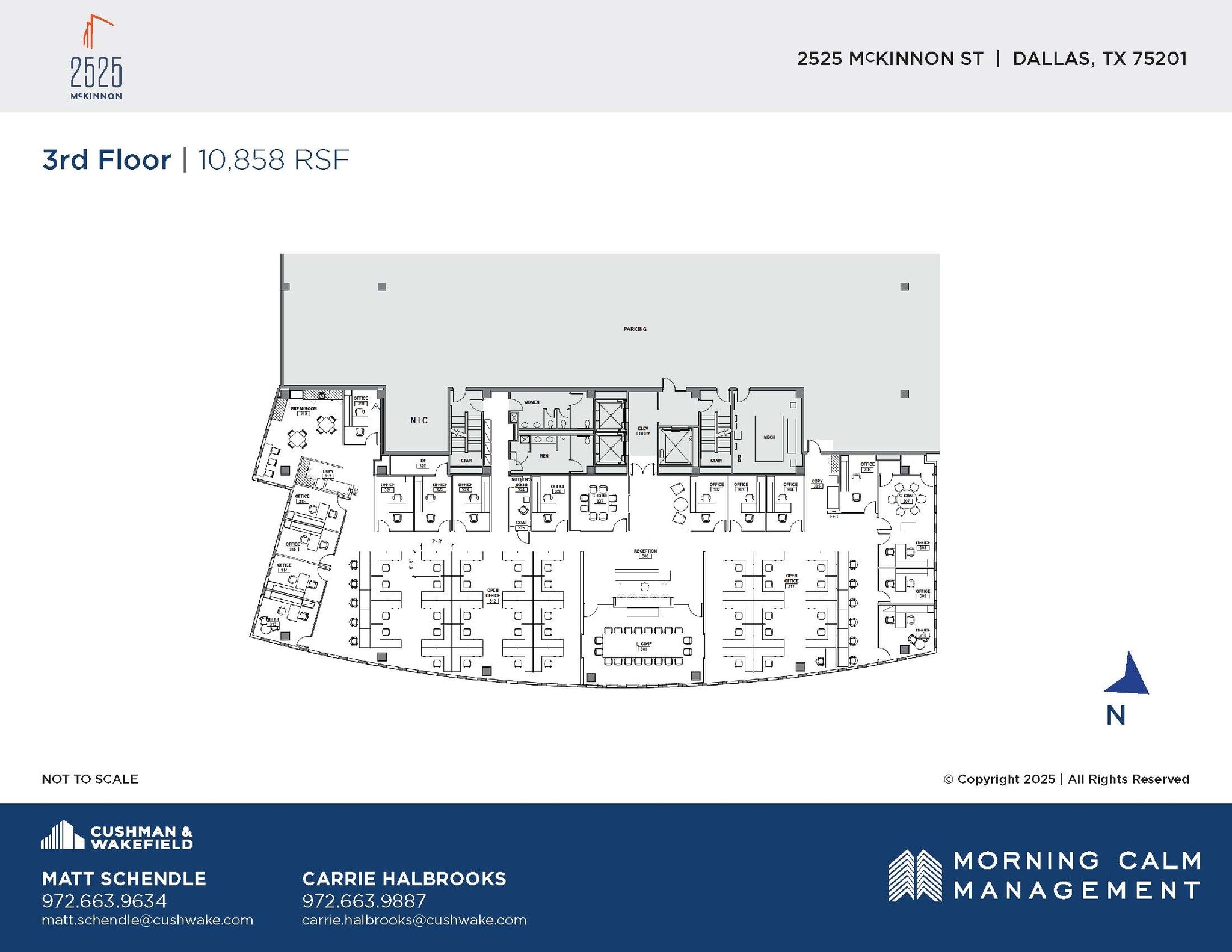 2525 McKinnon St, Dallas, TX for lease Floor Plan- Image 1 of 1