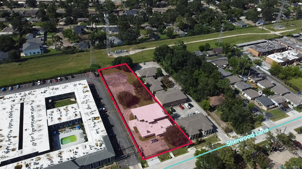 4202 Sherwood Ln, Houston, TX for lease - Aerial - Image 3 of 8