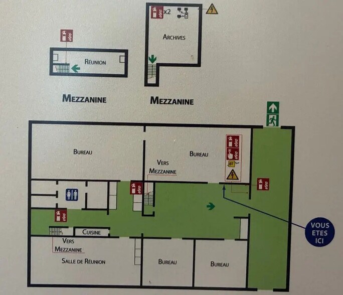 Bureau dans Lyon à louer - Plan d’étage - Image 3 de 3