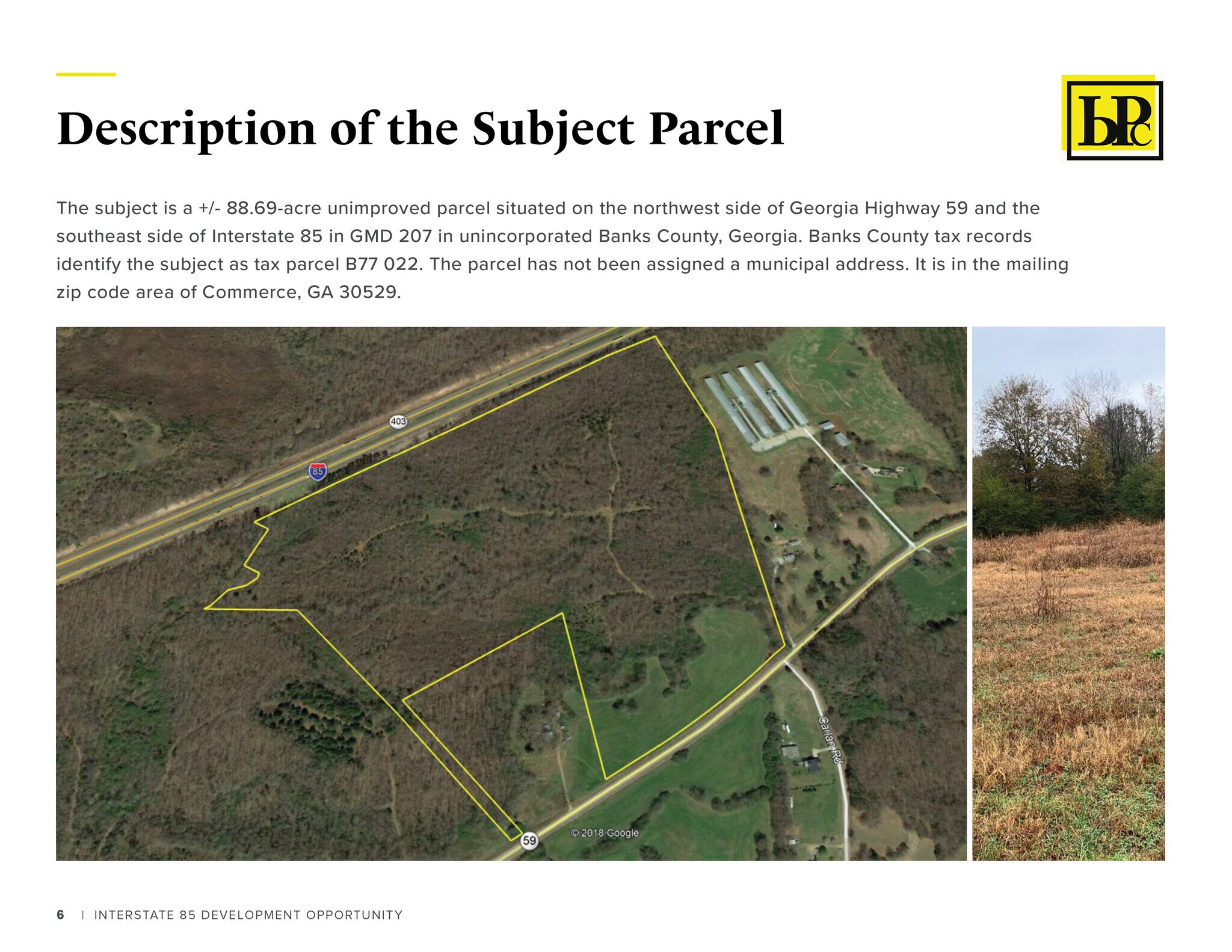 0 Interstate 85, Commerce, GA à vendre Aérien- Image 1 de 6