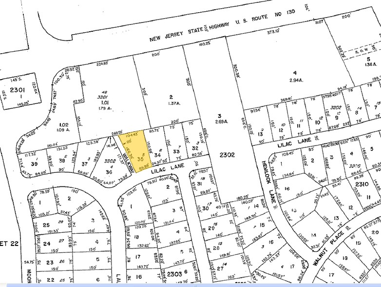 1206 Route 130, Cinnaminson, NJ à vendre - Plan cadastral - Image 1 de 1