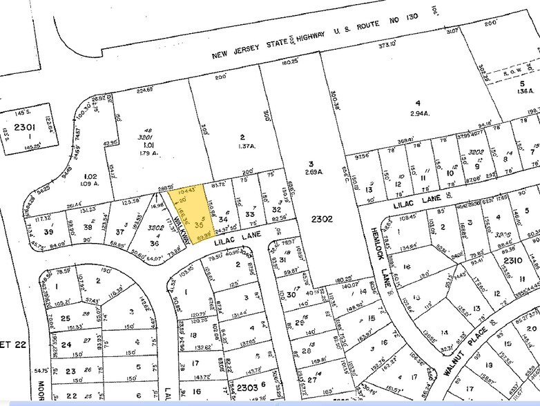 1206 Route 130, Cinnaminson, NJ for sale - Plat Map - Image 1 of 1