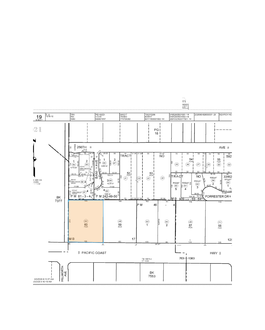 2475 Pacific Coast Hwy, Lomita, CA à louer Plan cadastral- Image 1 de 2