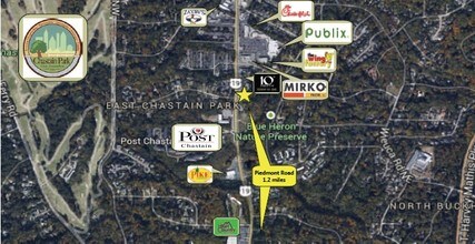 4161 Roswell Rd NE, Atlanta, GA - AÉRIEN Vue de la carte