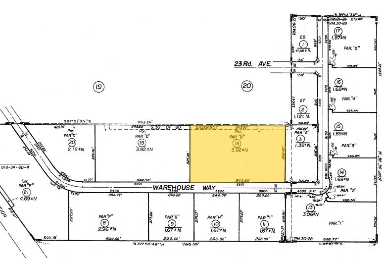 5801 Warehouse Way, Sacramento, CA for sale - Plat Map - Image 1 of 1