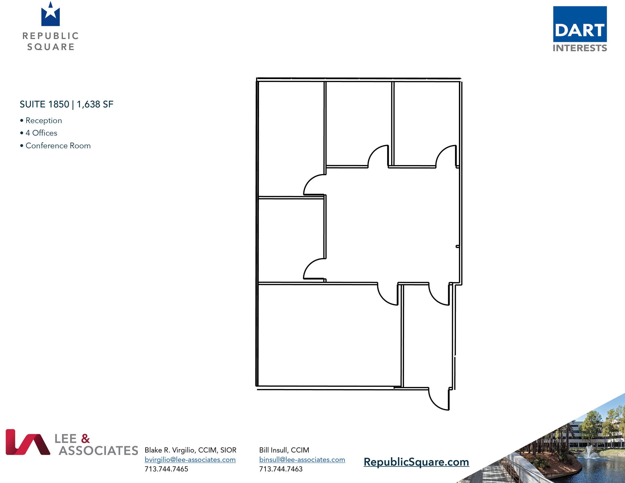 13501 Katy Fwy, Houston, TX à louer Plan d’étage- Image 1 de 2