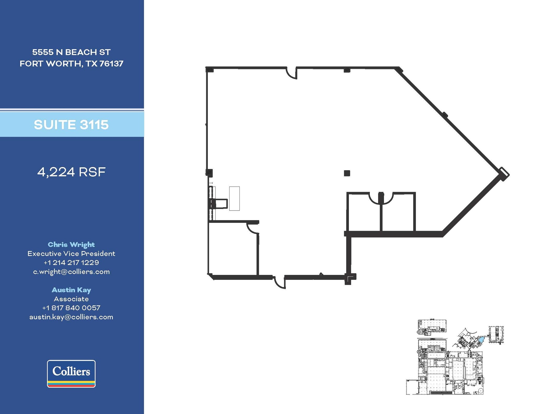 5555 N Beach St, Fort Worth, TX à louer Plan d’étage- Image 1 de 1