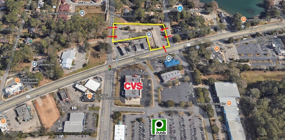 1701 N Monroe St, Tallahassee, FL à vendre - Photo du bâtiment - Image 3 de 3