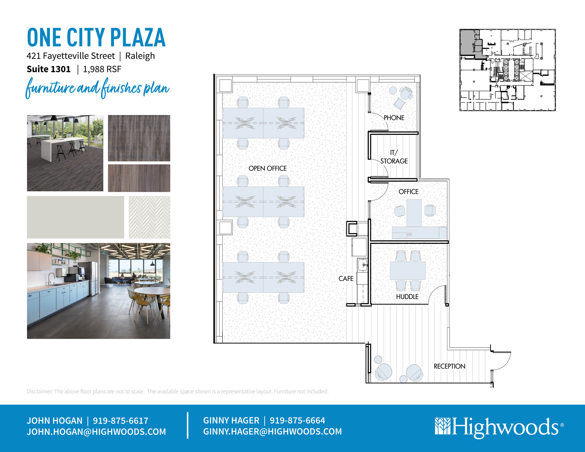 421 Fayetteville St, Raleigh, NC à louer Plan d  tage- Image 1 de 2