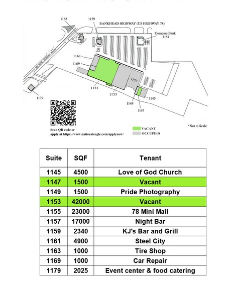 1145-1157 Bankhead Hwy W, Birmingham, AL à louer - Photo du bâtiment - Image 3 de 8