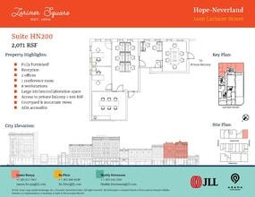 1400-1498 Larimer St, Denver, CO à louer Plan d’étage- Image 1 de 2