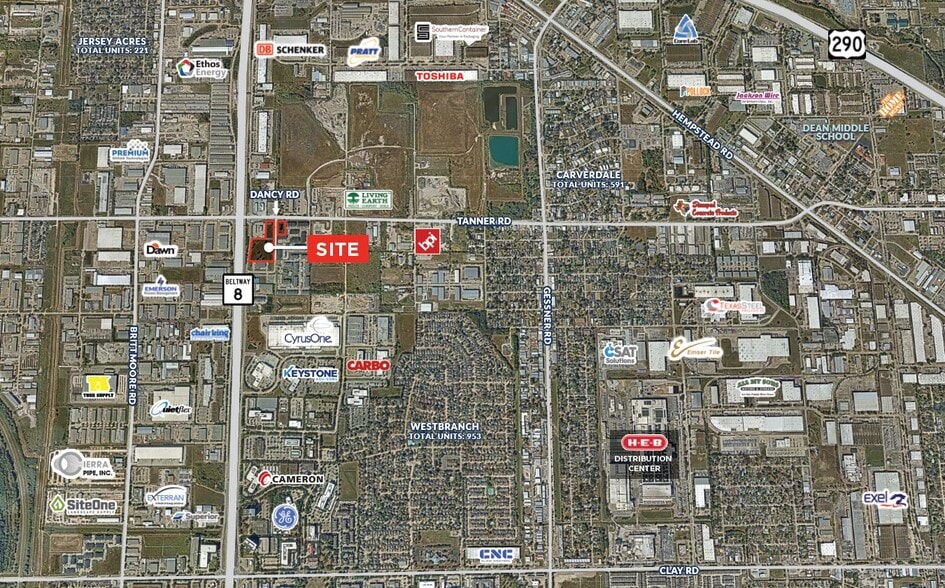 Beltway 8 & Tanner Rd, Houston, TX for sale - Aerial - Image 2 of 2