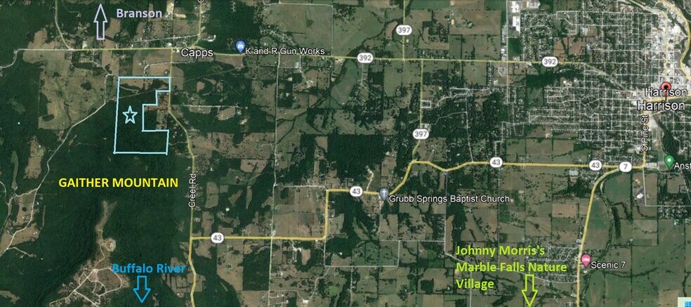 Creel Road, Harrison, AR à vendre - Plan cadastral - Image 3 de 12