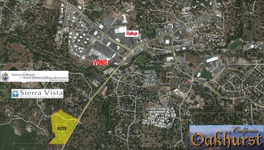 Hwy 41 & Victoria Ln, Oakhurst, CA - AERIAL map view - Image1