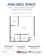 1305 Remington Rd, Schaumburg, IL for lease Floor Plan- Image 1 of 1