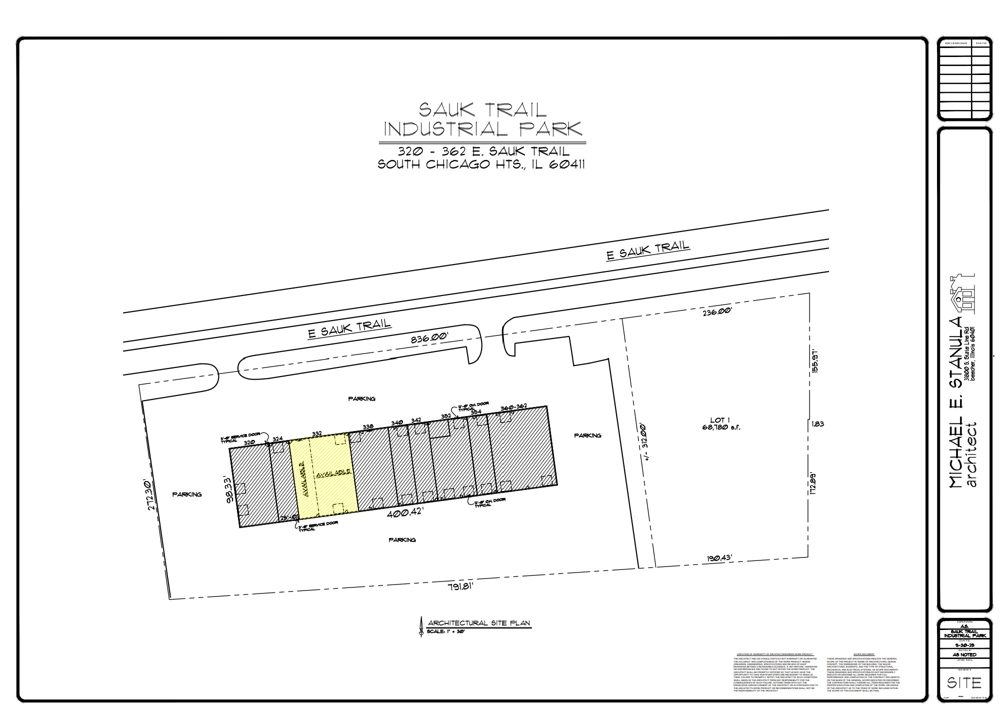 320-356 E Sauk Trl, Chicago Heights, IL for lease Building Photo- Image 1 of 12