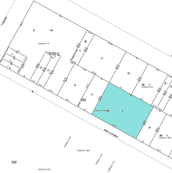 133 W 22nd St, New York, NY à vendre - Plan cadastral - Image 2 de 4