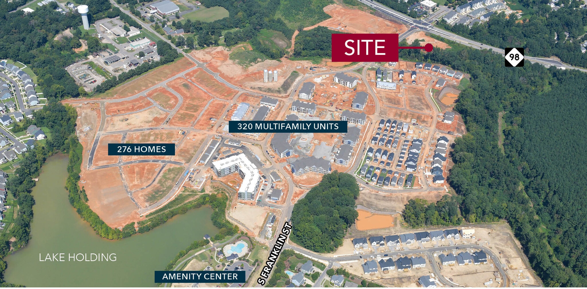 000 Dr Calvin Jones Hwy, Wake Forest, NC for sale Aerial- Image 1 of 4