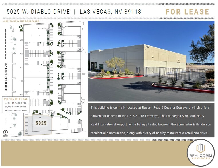 5025 W Diablo Dr, Las Vegas, NV à louer - Photo du bâtiment - Image 2 de 7