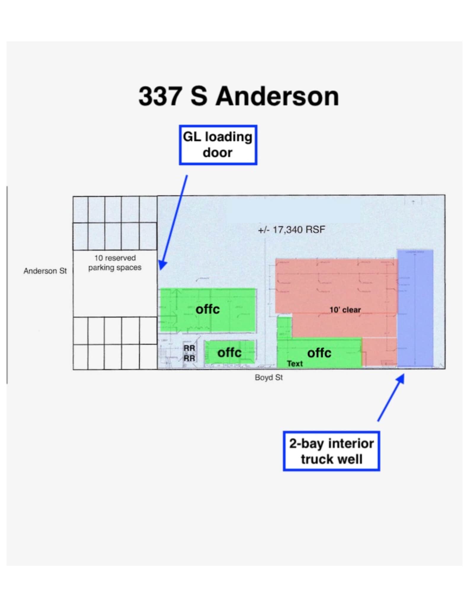 337 S Anderson St, Los Angeles, CA for lease Site Plan- Image 1 of 1