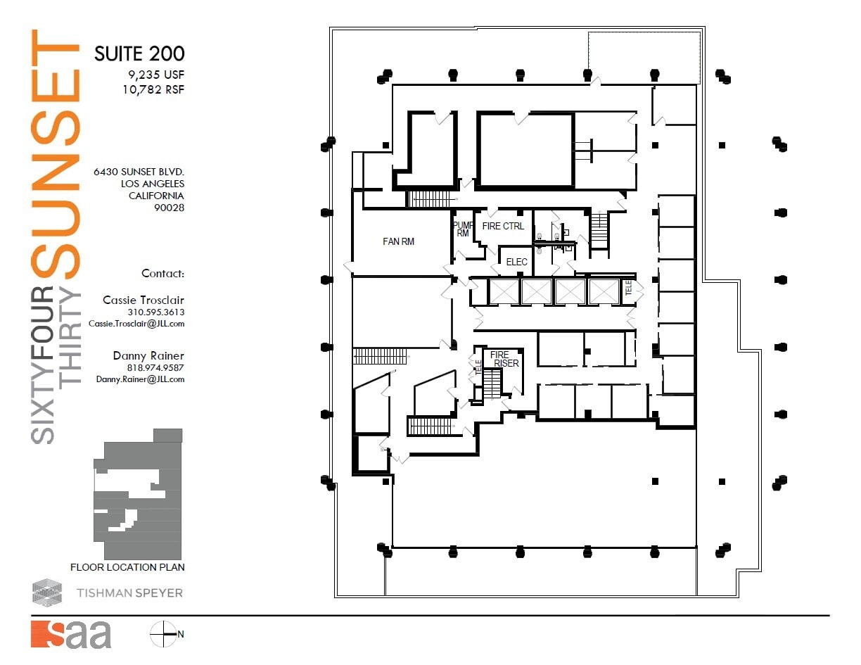 6430 W Sunset Blvd, Los Angeles, CA for lease Floor Plan- Image 1 of 1