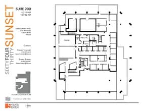 6430 W Sunset Blvd, Los Angeles, CA for lease Floor Plan- Image 1 of 1