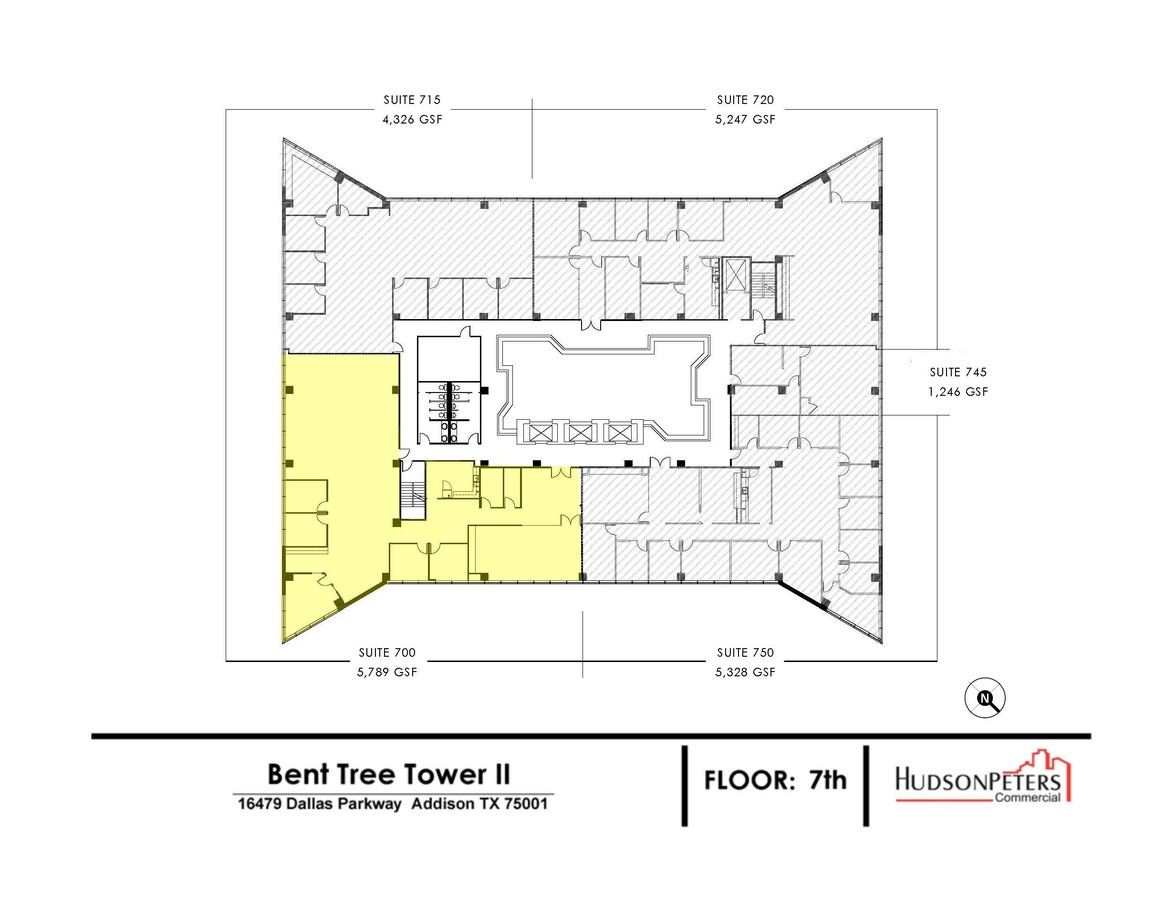 16479 Dallas Pky, Addison, TX 75001 - Unité 700 -  - Plan d  tage - Image 1 of 1