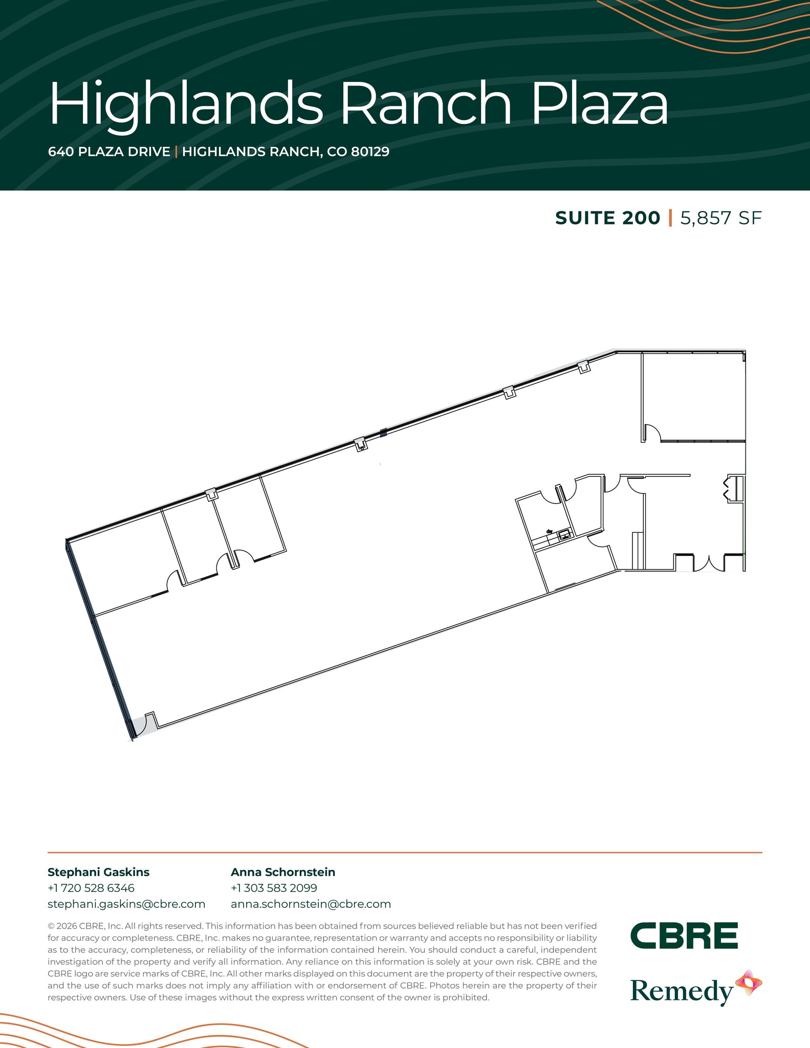 630 Plaza Dr, Highlands Ranch, CO for lease Floor Plan- Image 1 of 12