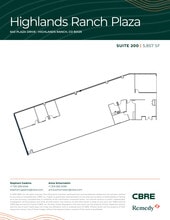 630 Plaza Dr, Highlands Ranch, CO for lease Floor Plan- Image 1 of 12